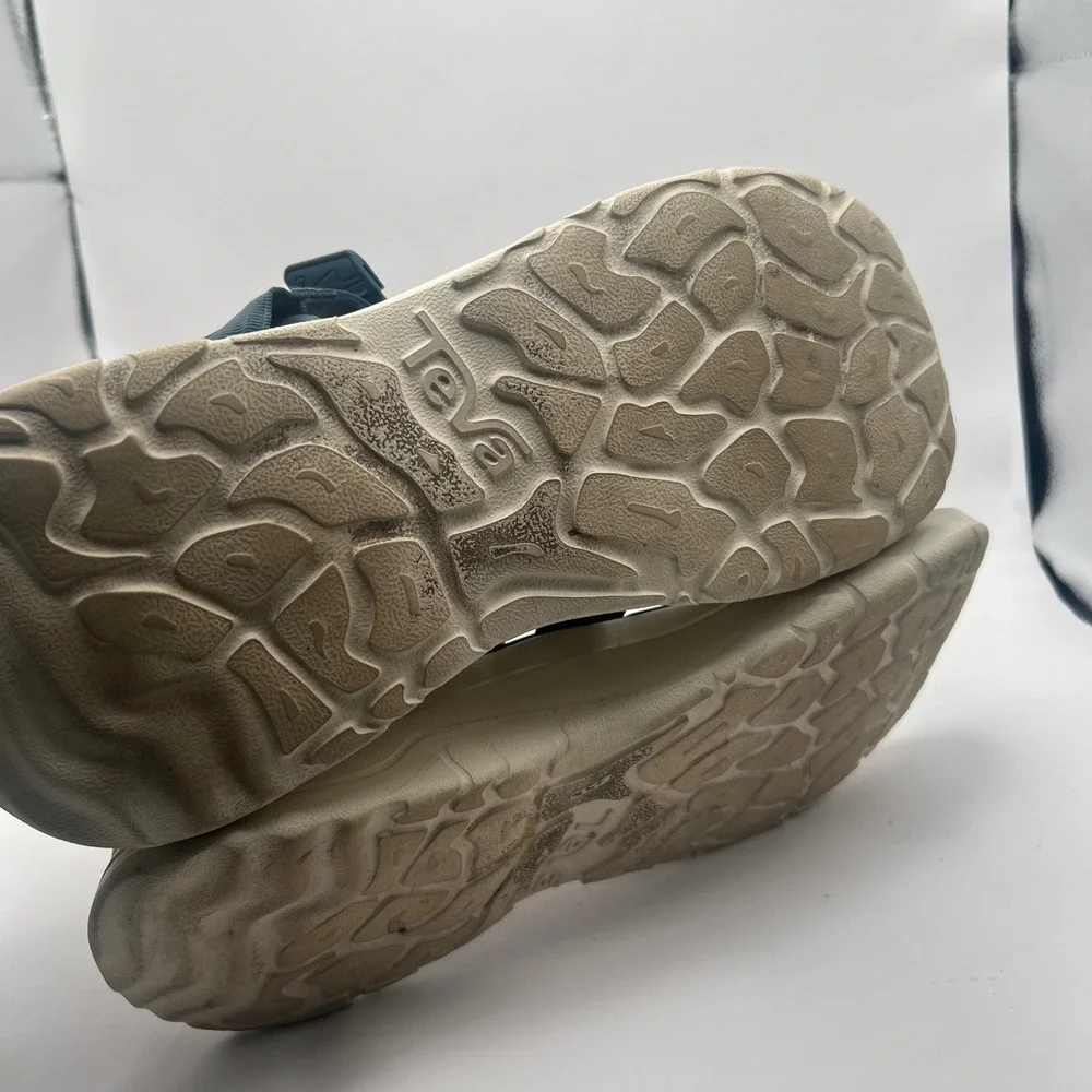 Teva Zymic Mens Sandals Blue Tan Max Comf Hiking Strappy 1124049 Size 11
